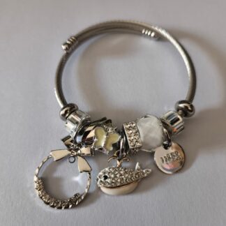 Pulsera Con Charms Ballena | Aro | Mariposa