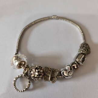Pulsera Con Charms Corona | Mariposa | Corazon