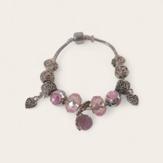 Pulsera Con Charms Corazon | Aro | Coronas