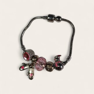 Pulsera Con Charms Guantes | Aro | Nieve