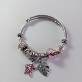 Pulsera Con Charms Hoja | Aro | Estrella