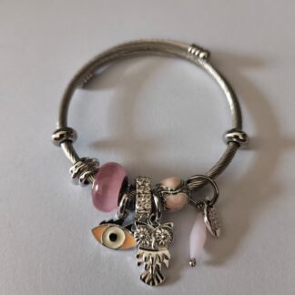 Pulsera Con Charms Ojo | Corazon | Buho