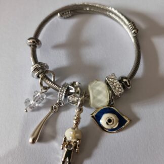 Pulsera Con Charms Ojo | Muñeco | Brillos